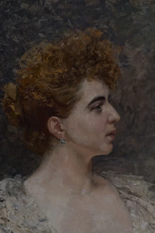 Ritratto di una donna - dettaglio